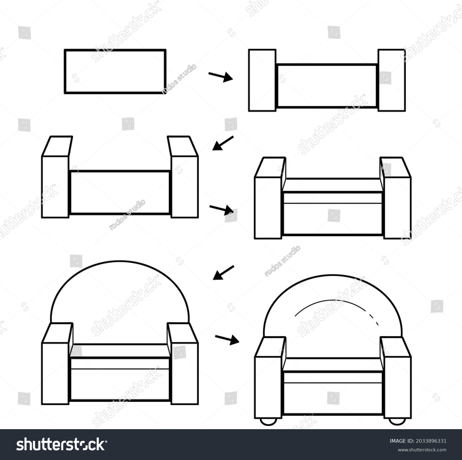 Drawing Shapes Cute Easy Drawing Guidebook Stock Illustration ...