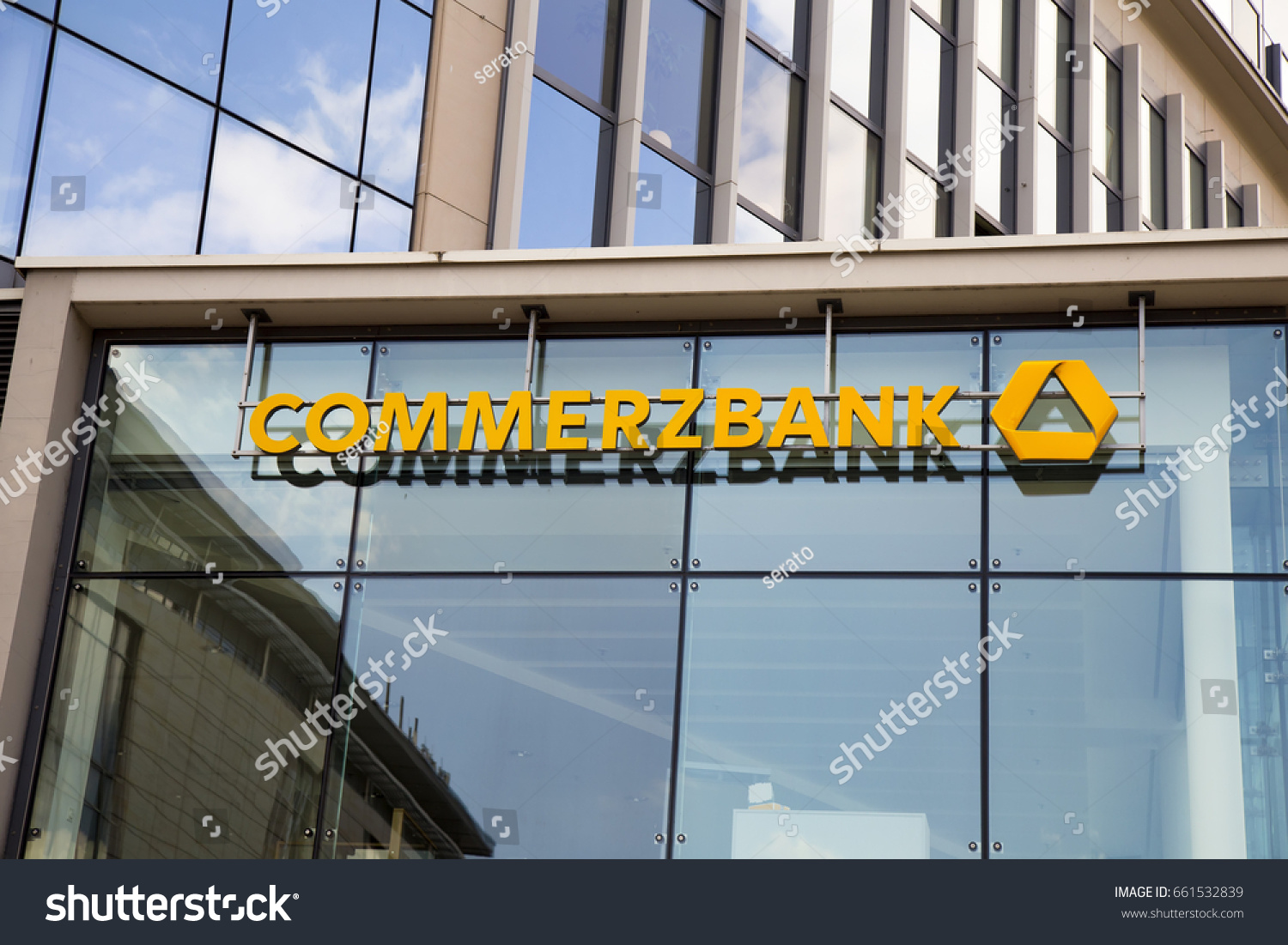 Dresden Germany June 10 17 Commerzbank Parks Outdoor Stock Image