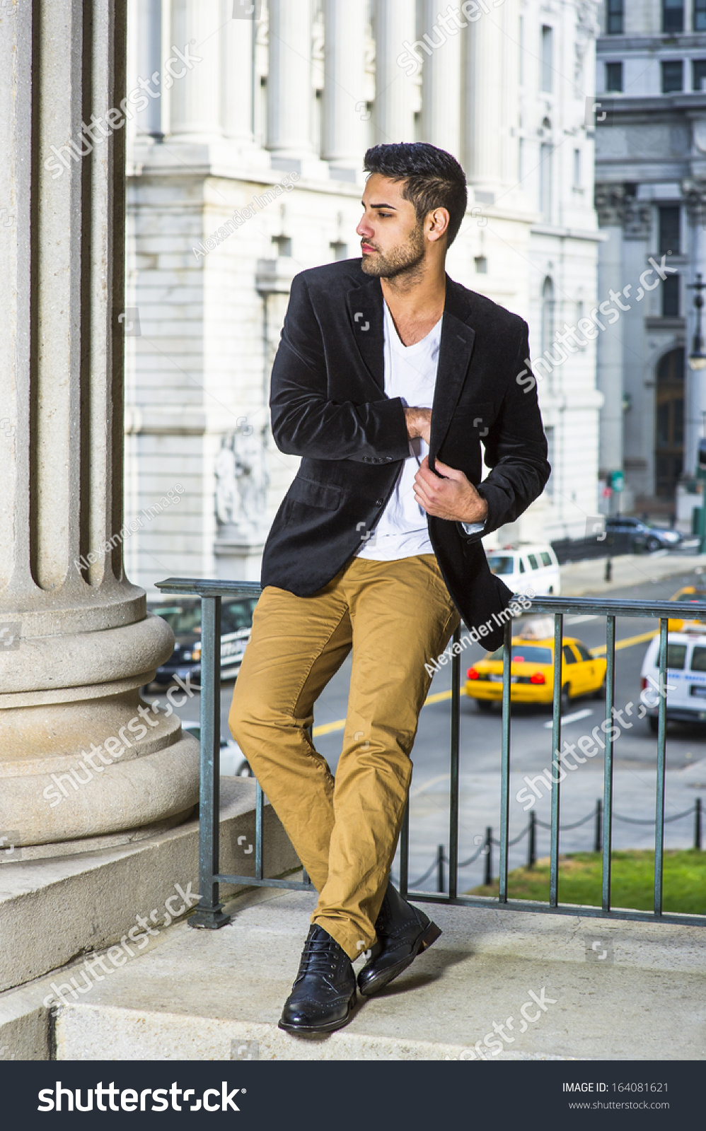 yellow pant white shirt