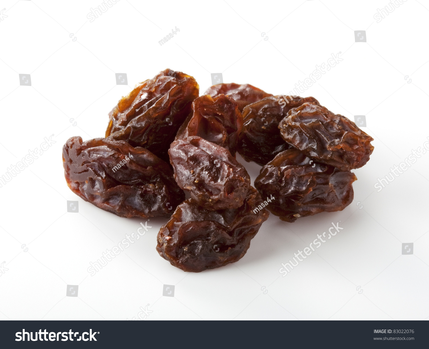 Dried Grapes Isolated On White Stock Photo 83022076 : Shutterstock