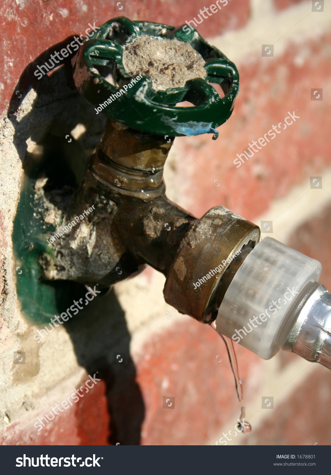 Dripping Water Spigot Outside House Hose Stock Photo Edit Now