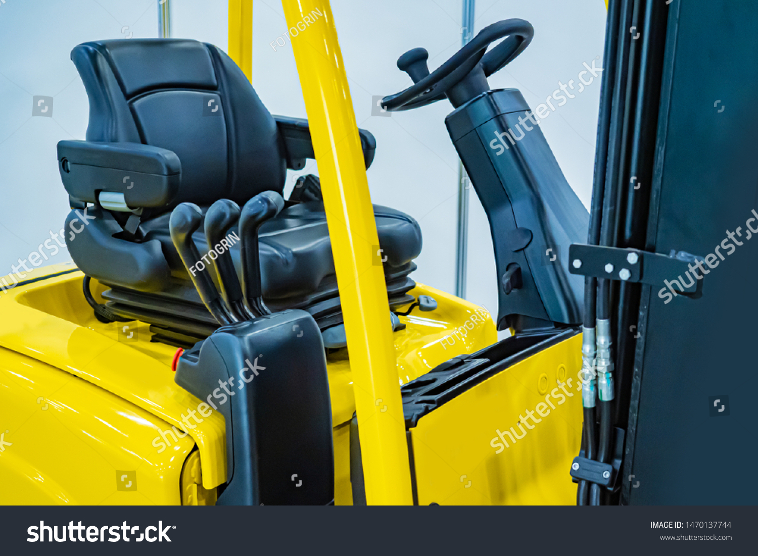 Drivers Seat Forklift Operator Forklift Stock Stock Photo Edit Now 1470137744