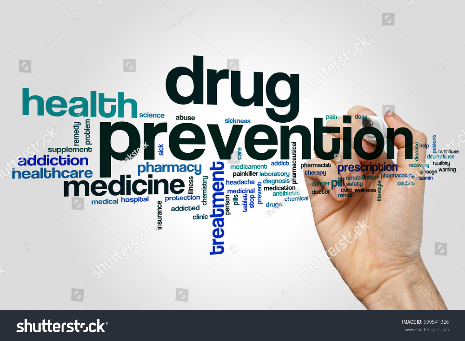 Drug Prevention Word Cloud Concept Stock Photo 599541326 | Shutterstock