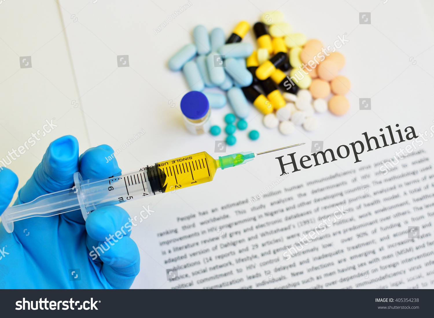 Drugs Hemophilia Disease Treatment Stock Photo 405354238 - Shutterstock