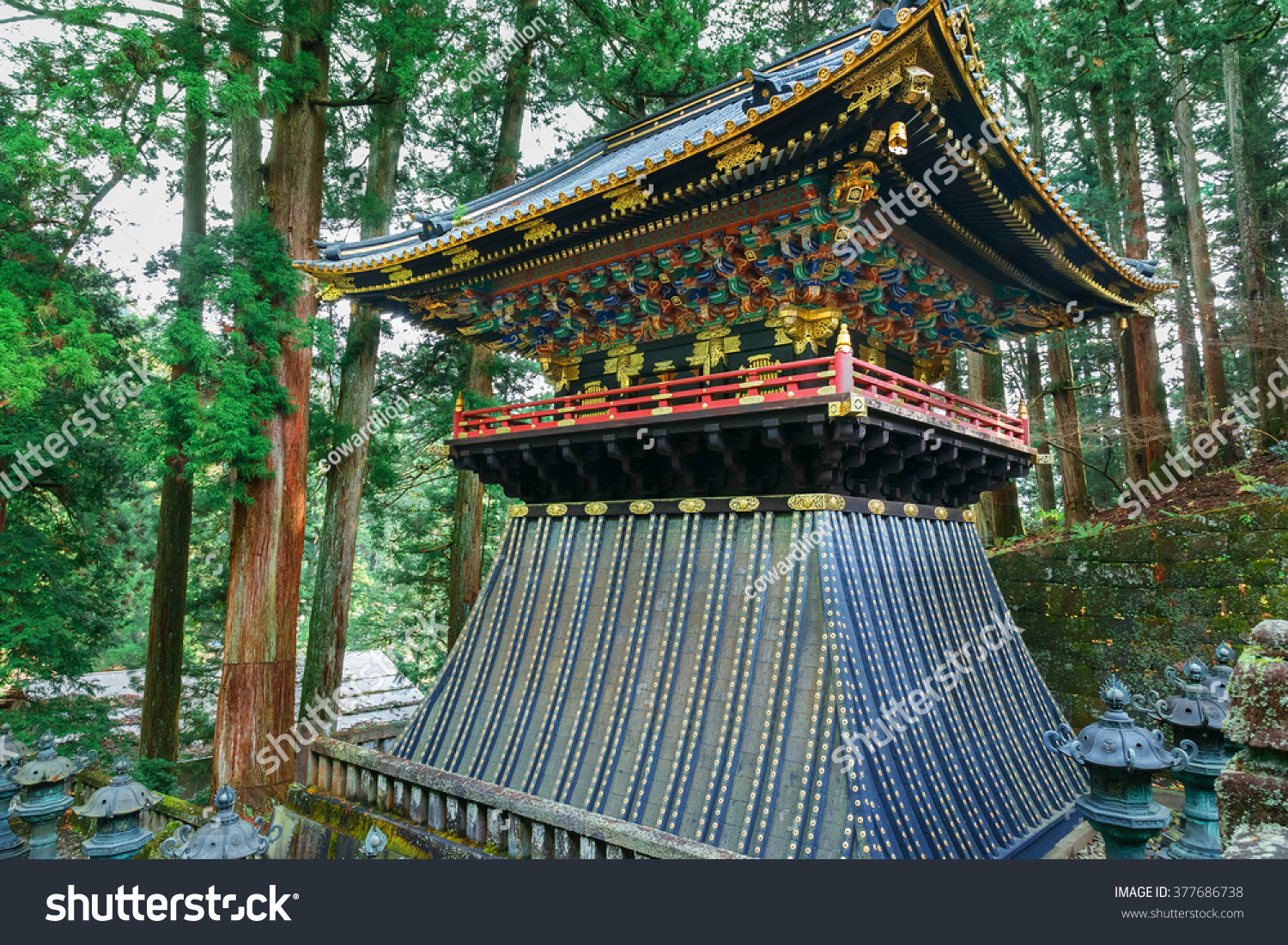 Drum Towerkoro Taiyuinbyo Mausoleum Shogun Tokugawa Stock Photo Edit Now