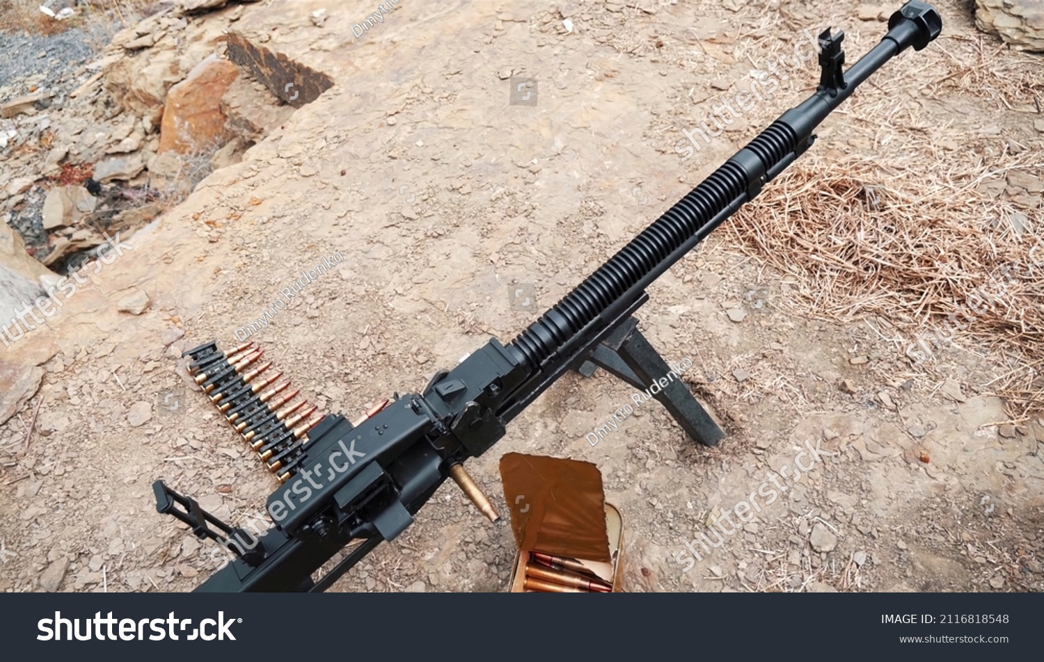 Dshk Heavy Machine Gun Shooting Range Stock Photo 2116818548 | Shutterstock