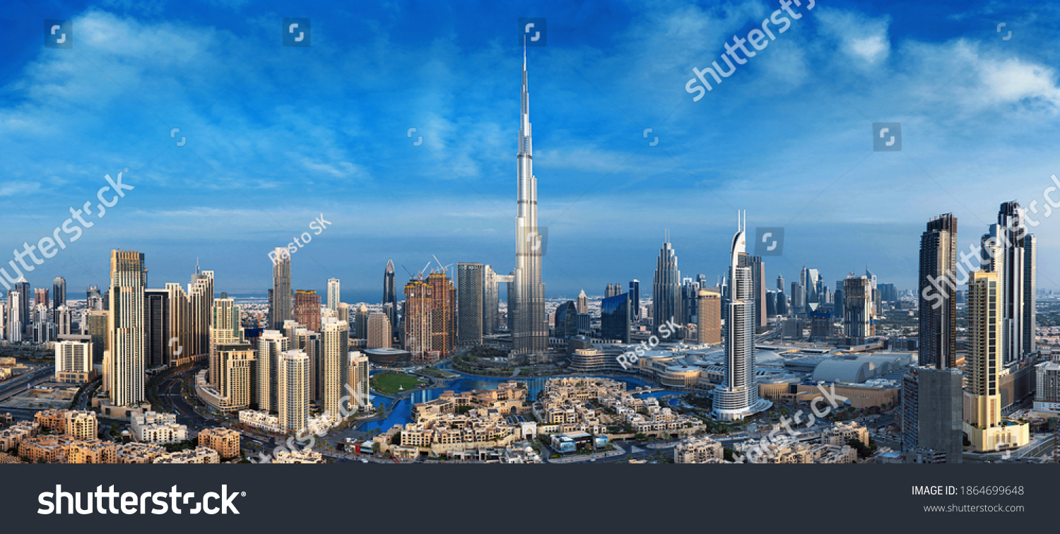 Dubai City Center View United Arab Stock Photo 1864699648 | Shutterstock