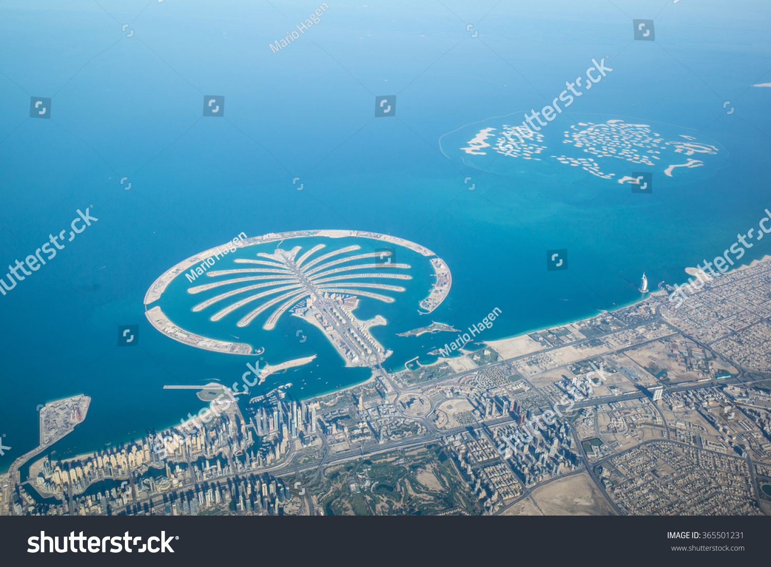 Dubai Coastline United Arab Emirates Aerial Stock Photo (Edit Now ...