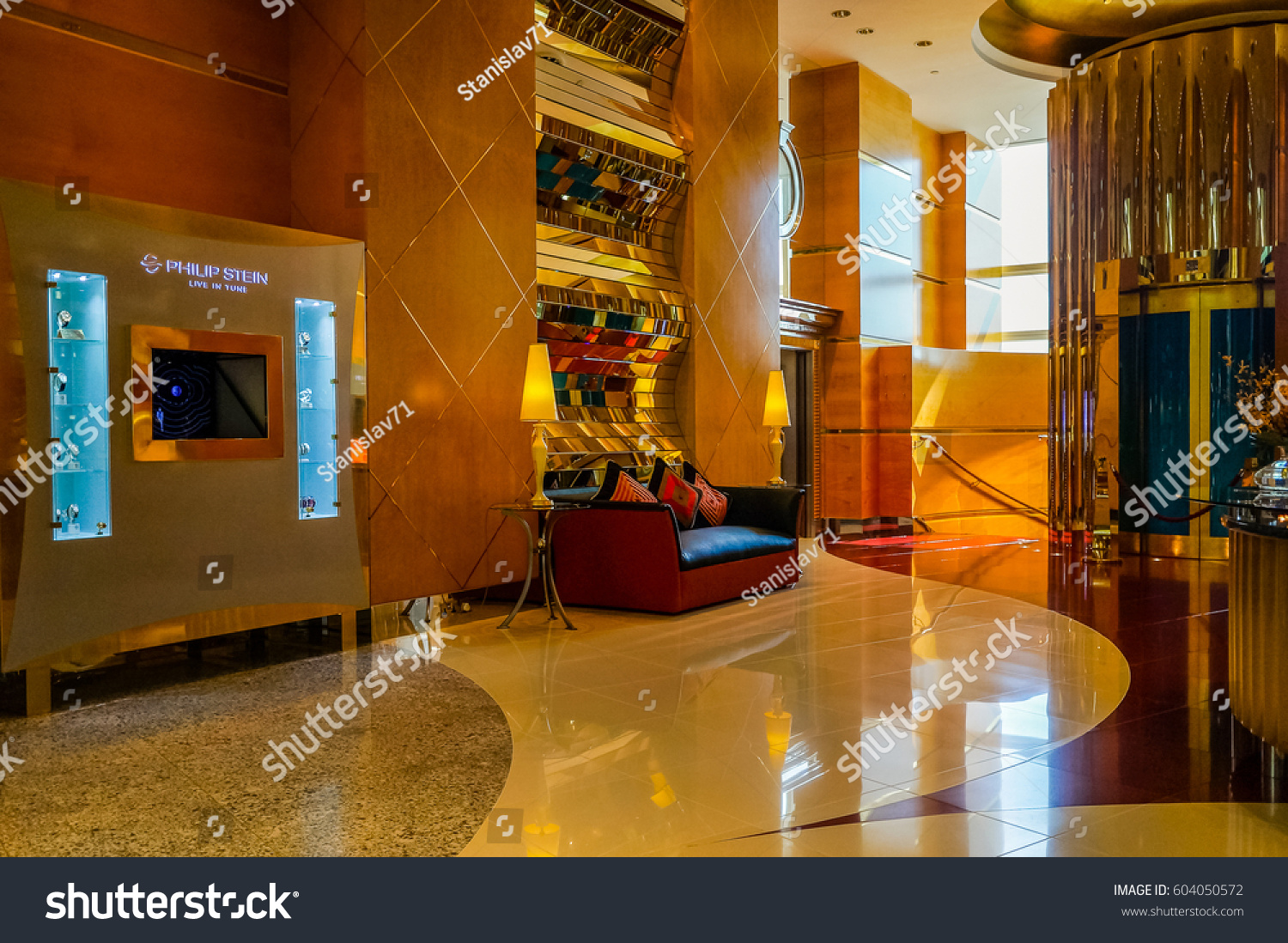 Dubai Summer 2016 Interior Hotel Burj Stock Photo Edit Now