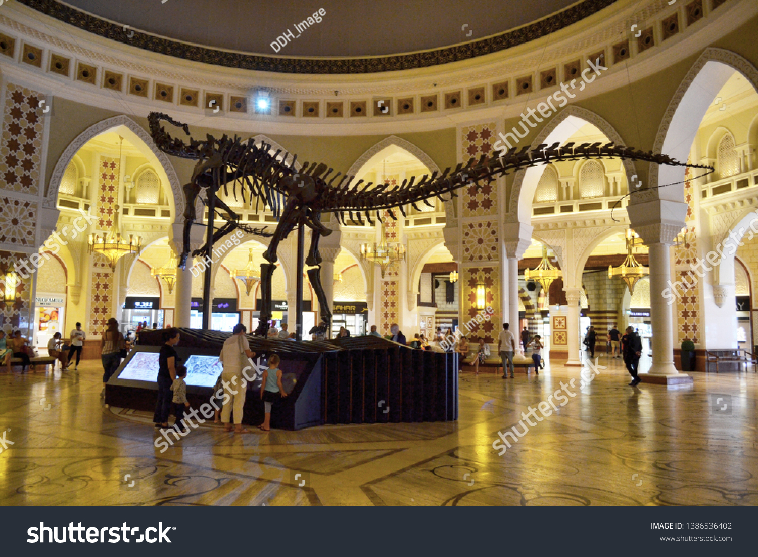 Dubai Uae 16 April 2019 Dinosaur Stock Photo Edit Now 1386536402