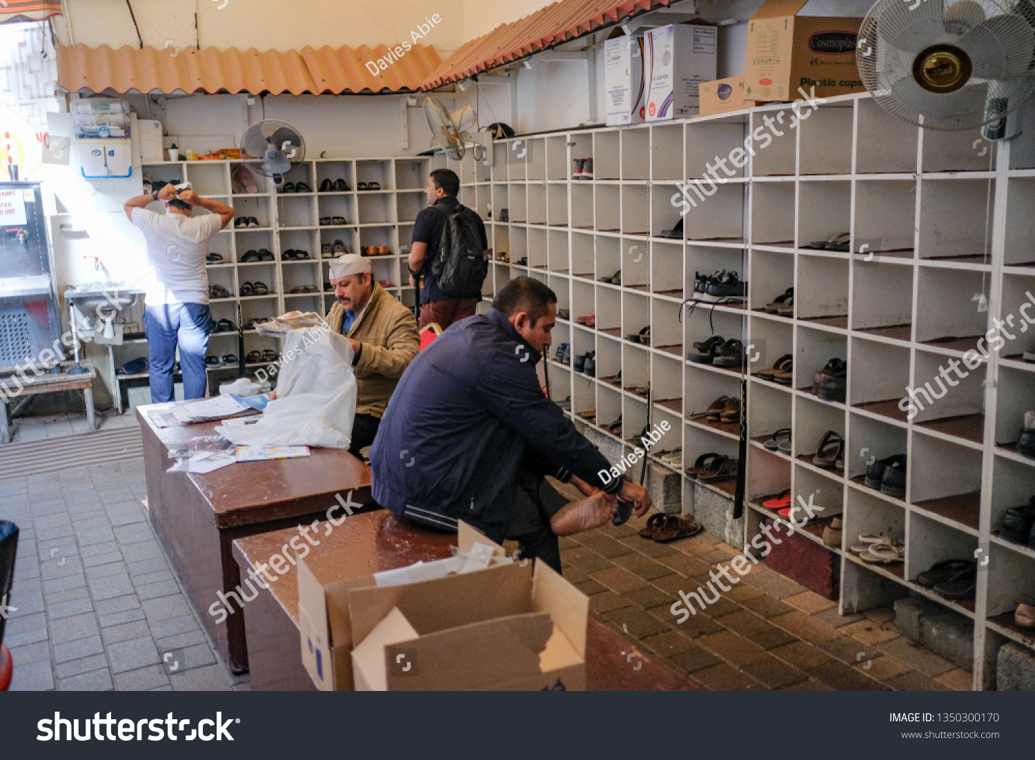 Dubaiuaemarch112019footwear Devotees Kept Outside Sikh Temple Stock Photo Edit Now 1350300170