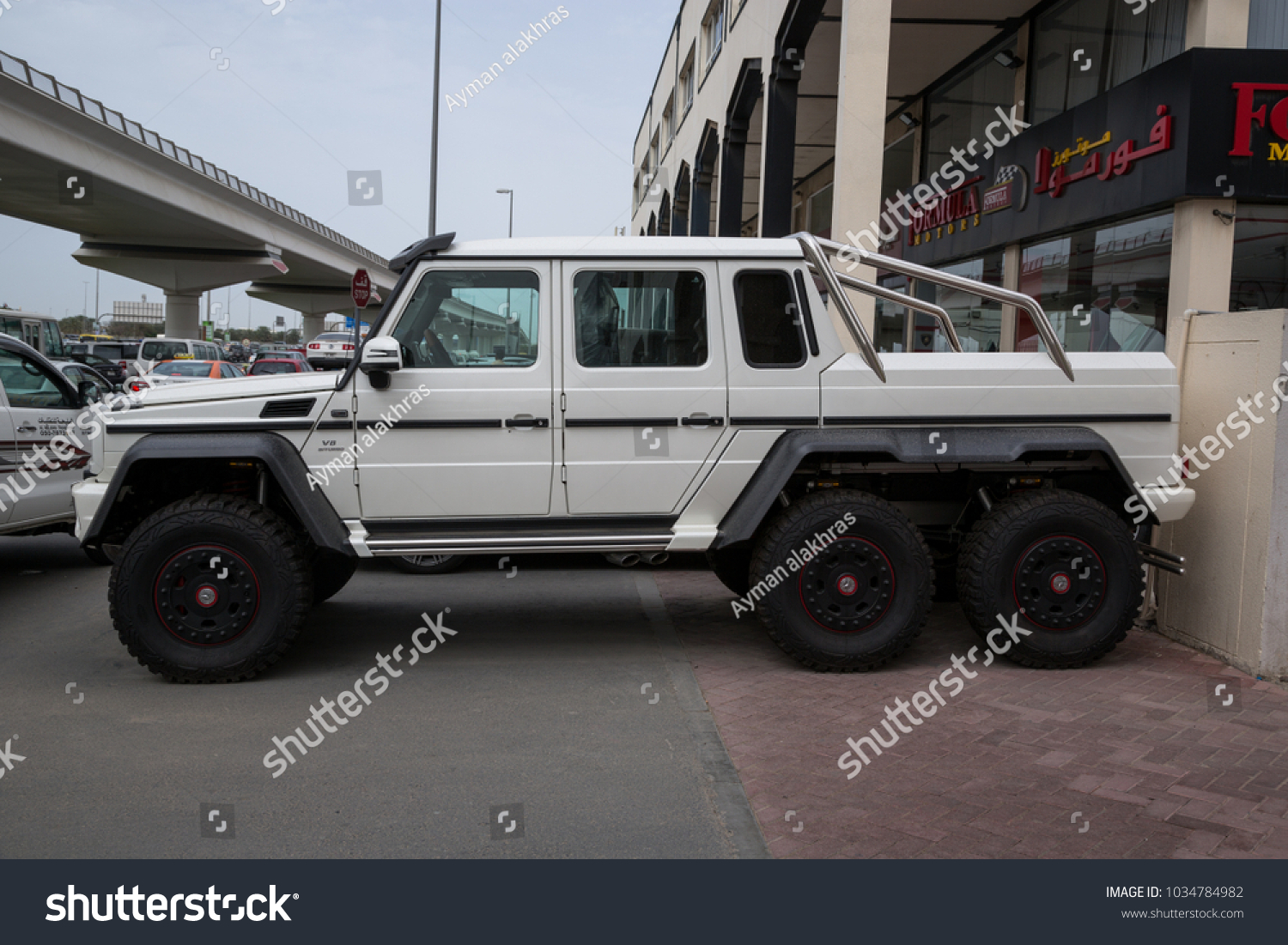 Dubai Uae March 17 White Mercedesbenz Stock Photo Edit Now