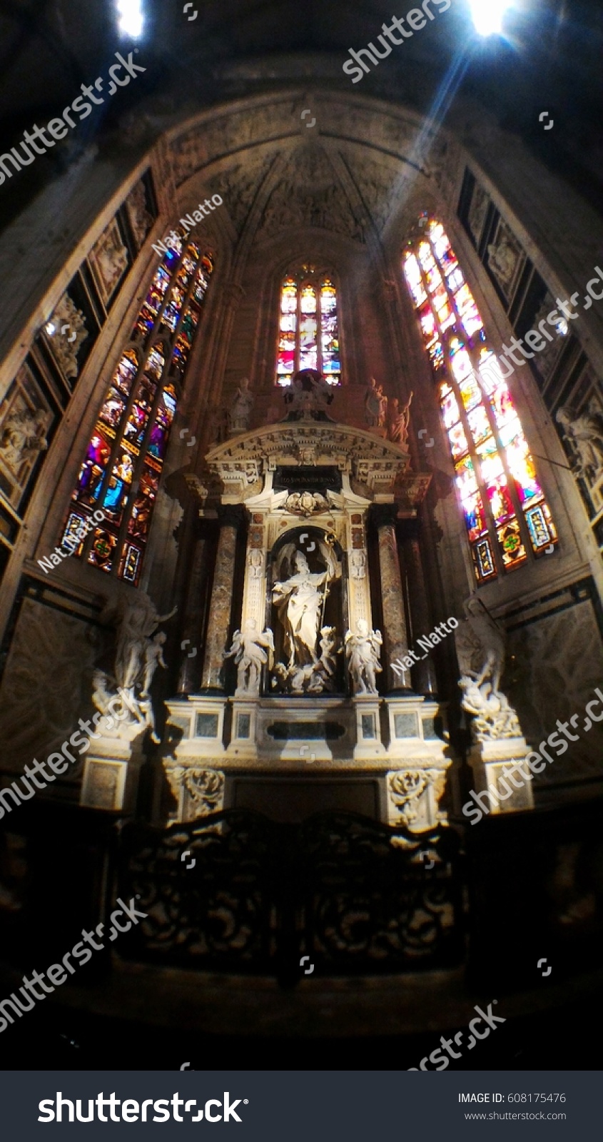 Duomo Milan Cathedral Pulpit Milanitaly October The Arts Stock Image 608175476