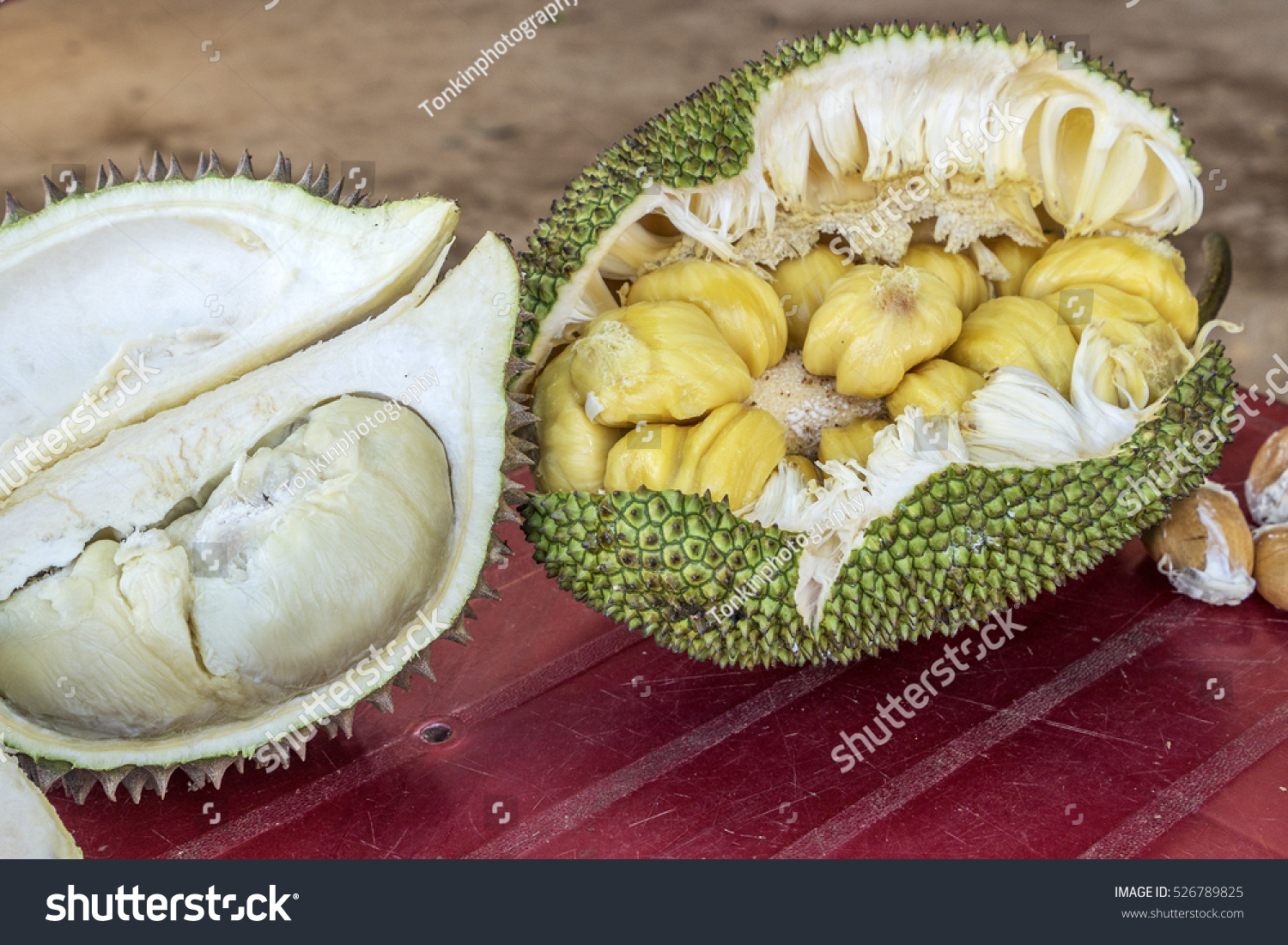 Durian Fruit Jackfruit Mit Nu Vietnam Stock Photo Edit Now 526789825