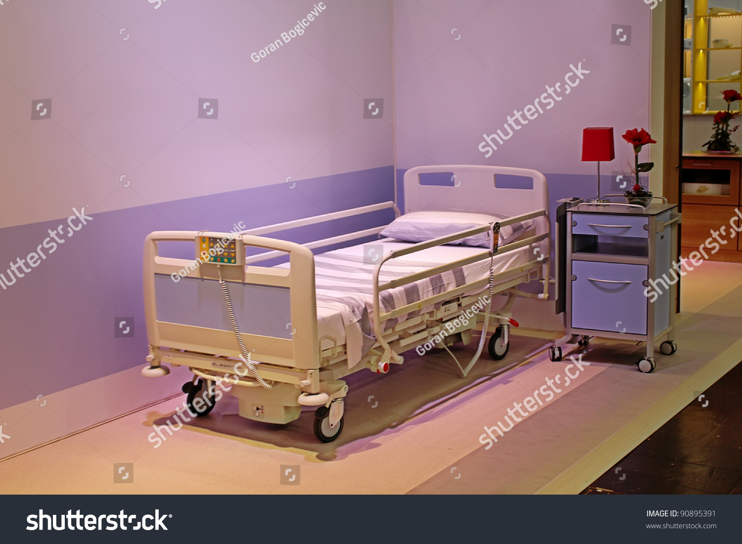 Dusseldorf Germany November 19 Hospital Bedroom Stock Photo