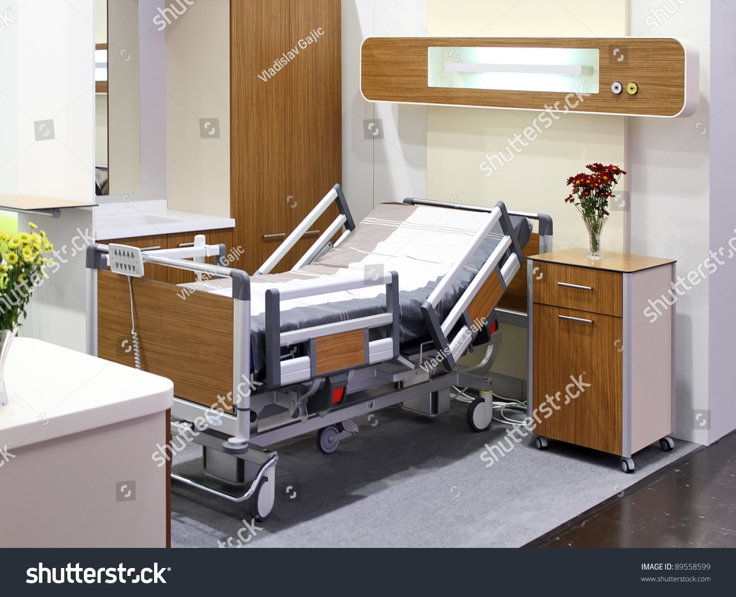 Dusseldorf Germany November 19 Hospital Bedroom Stock Photo