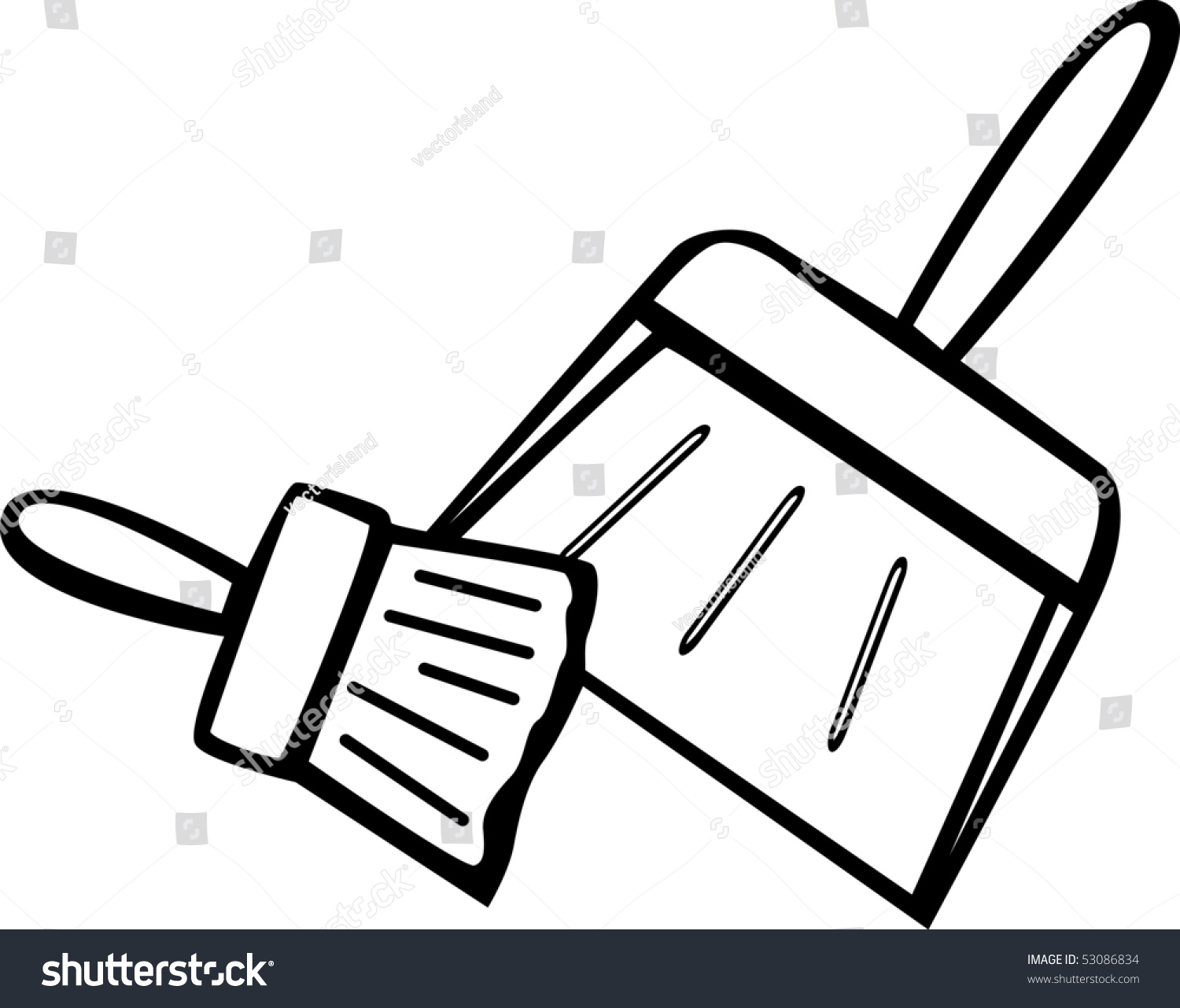 Dustpan And Brush Stock Photo 53086834 : Shutterstock