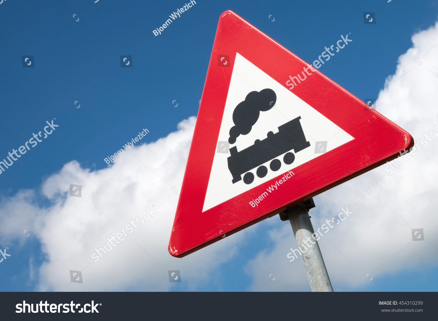 Dutch Road Sign Level Crossing Without Stock Photo Edit Now