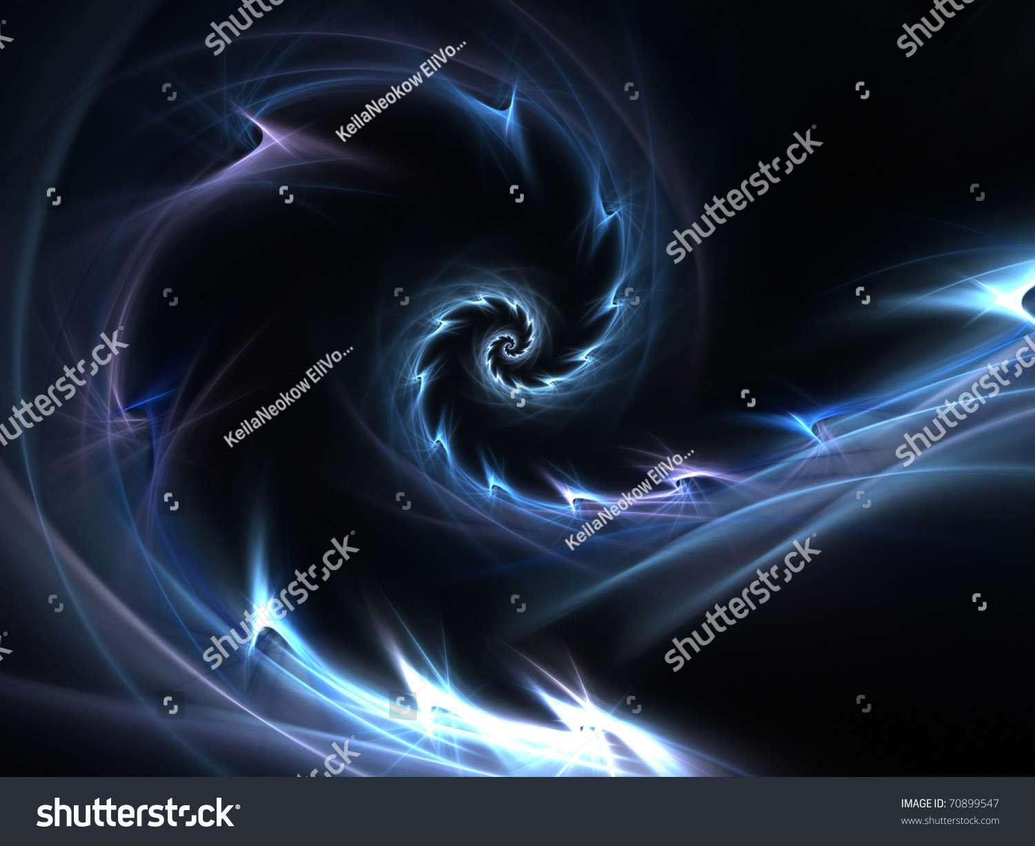 Dynamic Electric Spiral Design Stock Photo 70899547 : Shutterstock