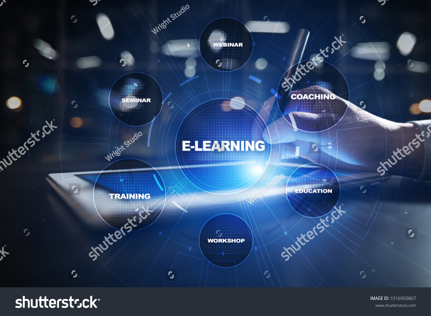 Elearning Online Education Training Development Internet Stock