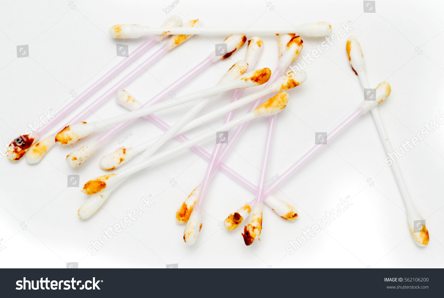 Ear Wax On Cotton Swab Cerumen Stock Photo 562106200 - Shutterstock