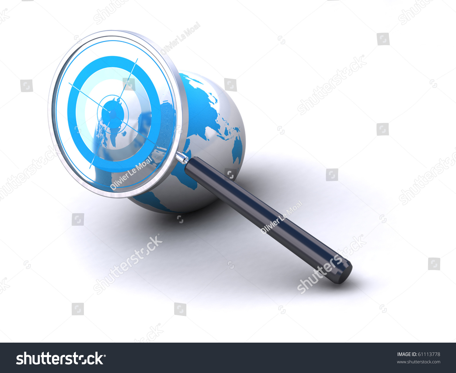 toy magnifying glass target