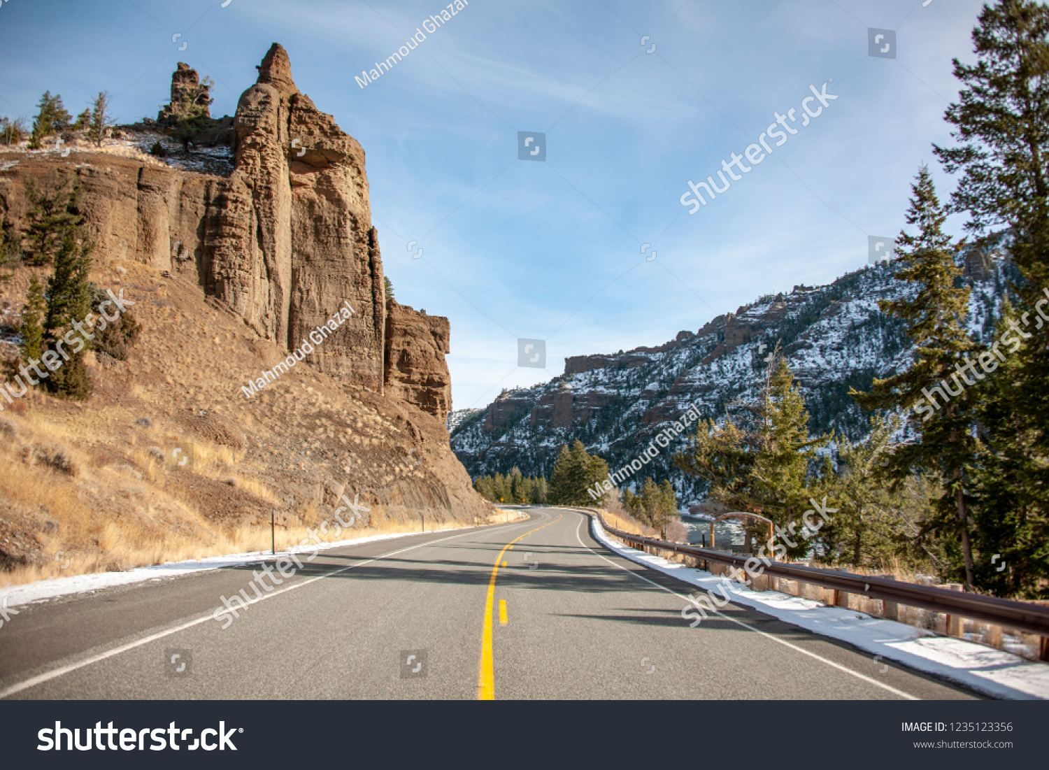 East Entrance Yellowstone National Park Cody Stock Photo (Edit Now ...