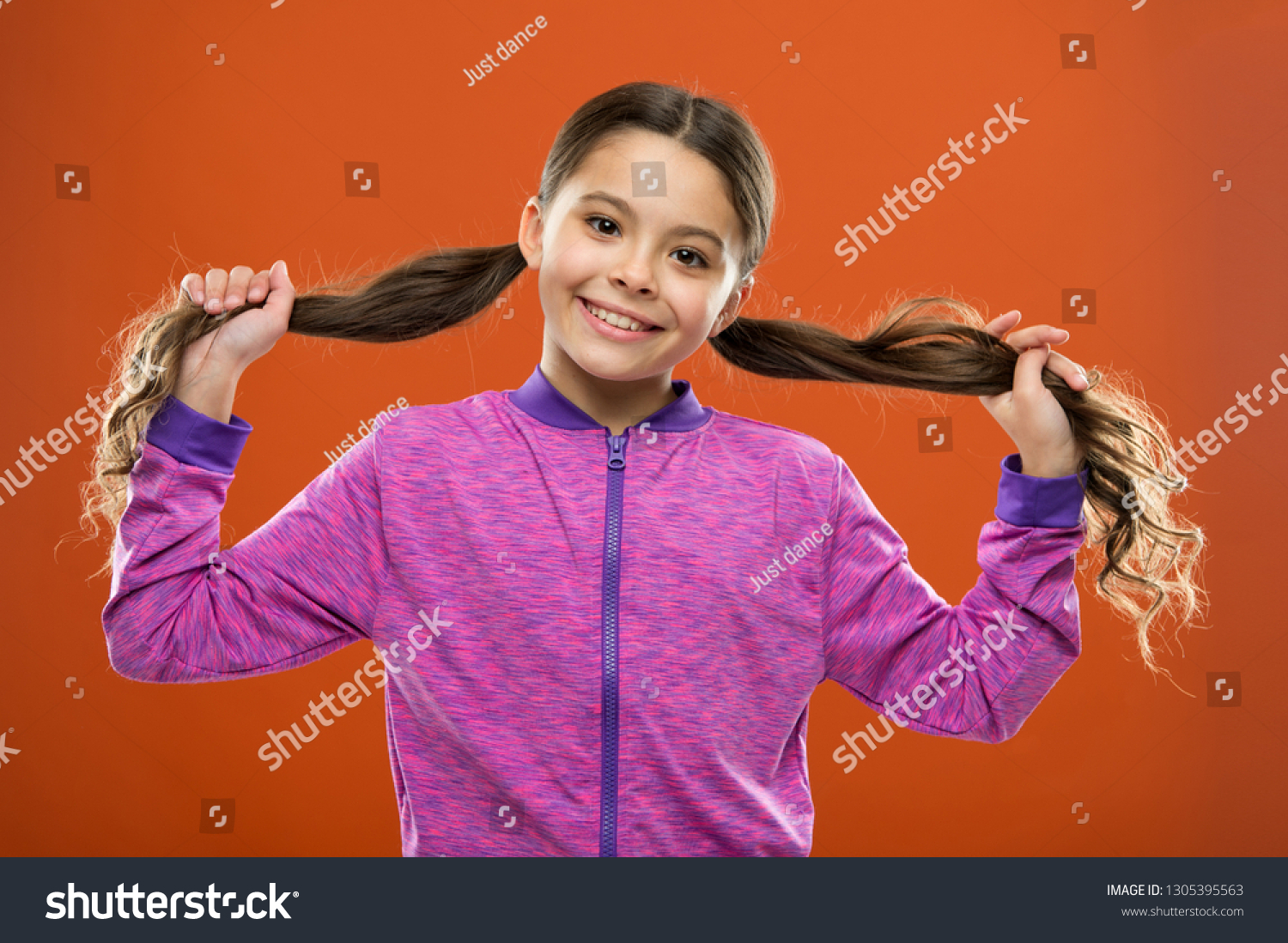 Easy Tips Making Hairstyle Kids Small Royalty Free Stock Image