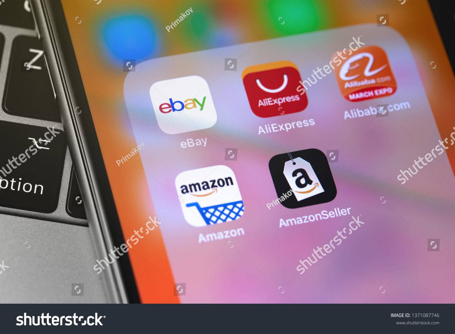 Ebay Amazon Aliexpress Alibaba Apps Icon Stock Photo Edit Now