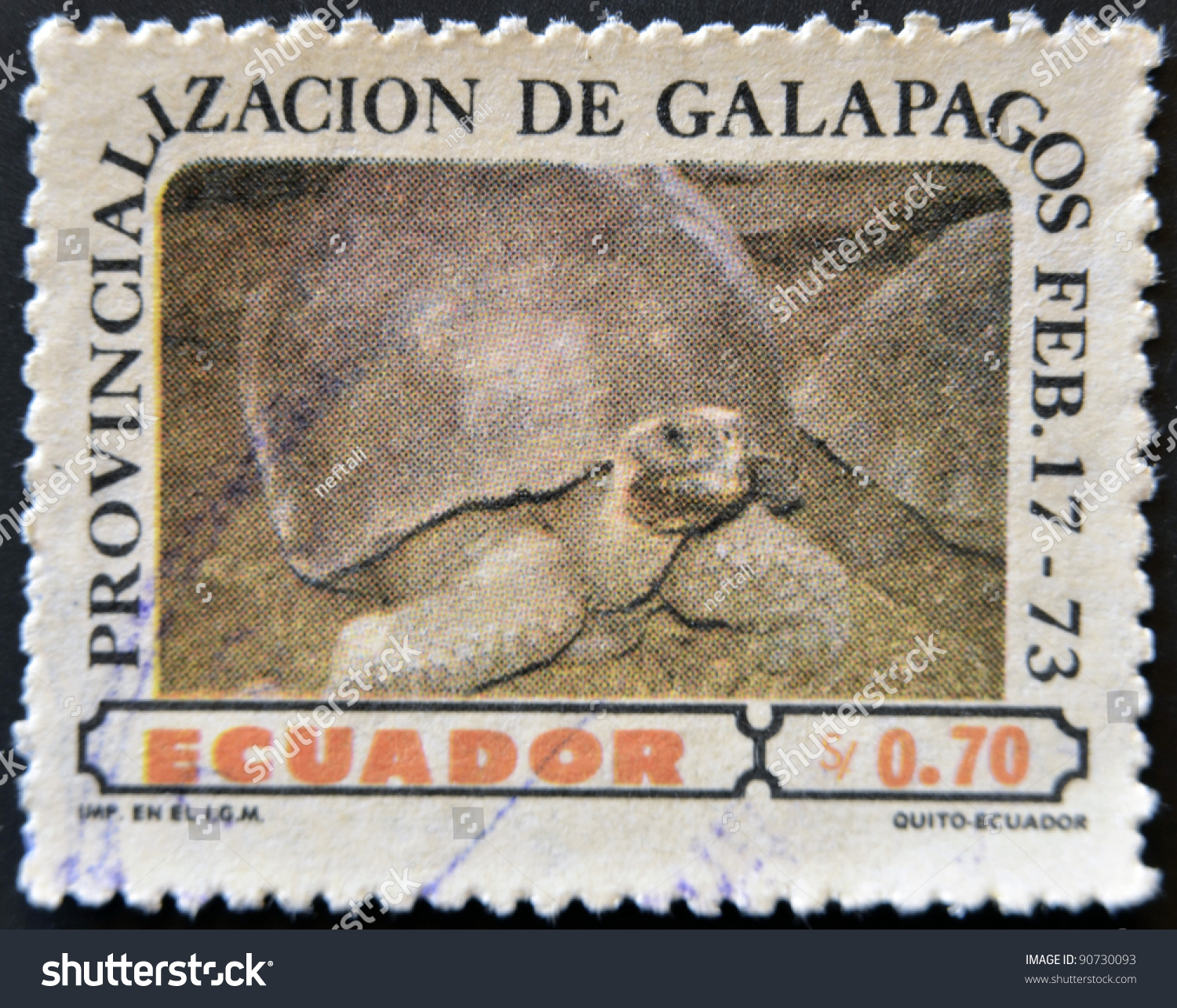 Ecuador - Circa 1973: A Stamp Printed In Ecuador Dedicated To ...