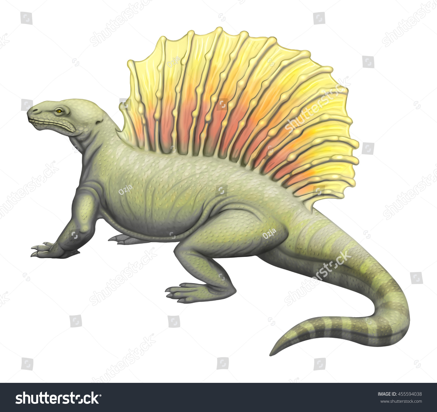 Edaphosaurus Stock Illustration 455594038