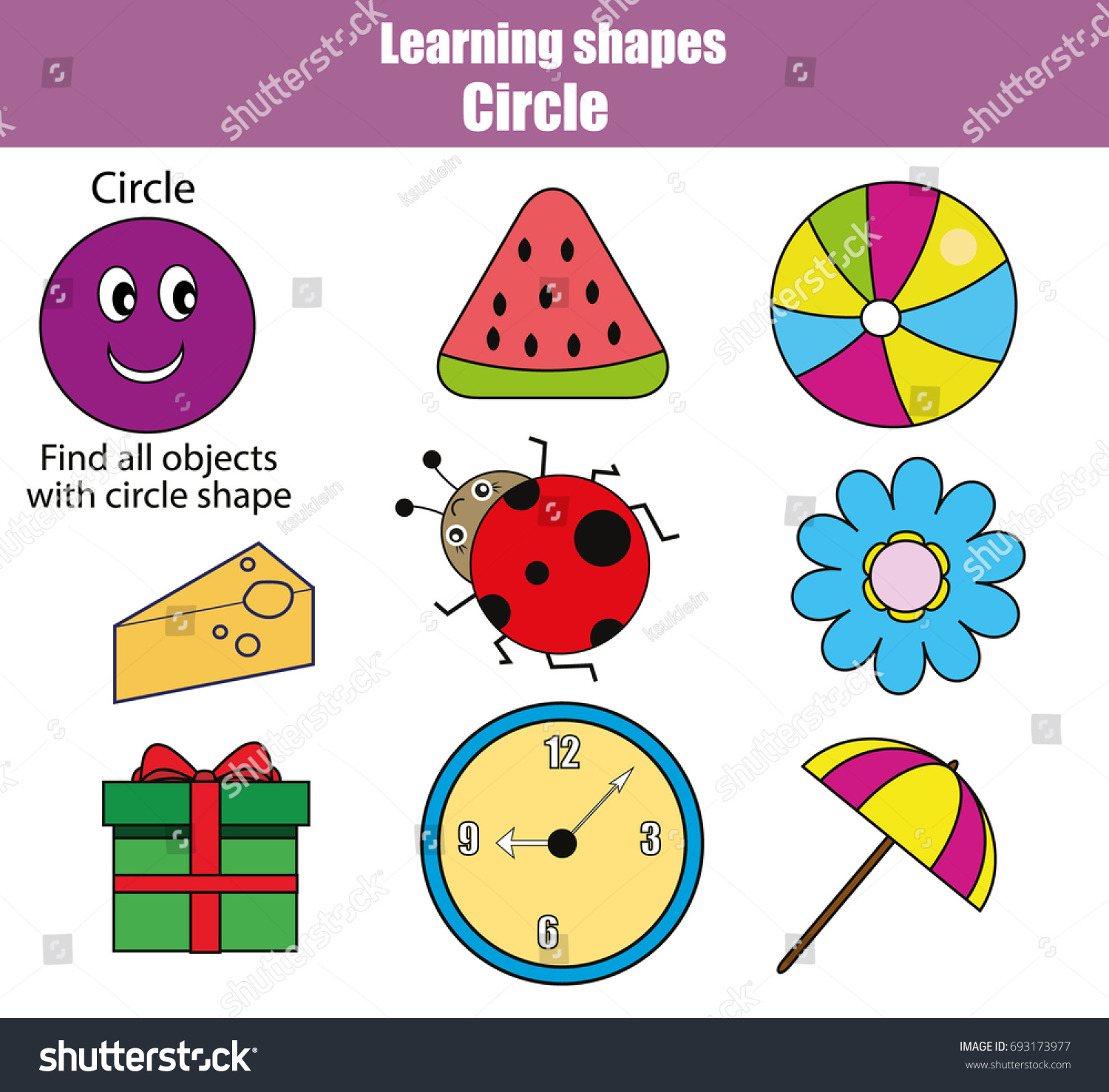 Educational Children Game Kids Activity Learning Stock Illustration ...