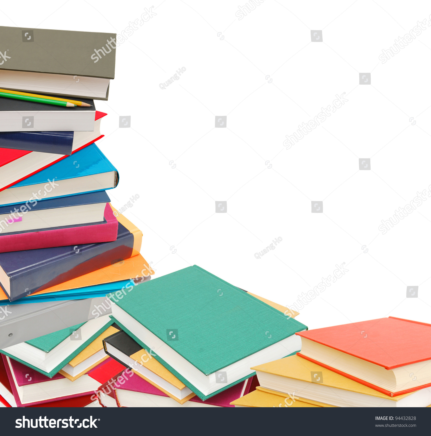 Educational Workbooks Background Stock Photo 94432828 : Shutterstock