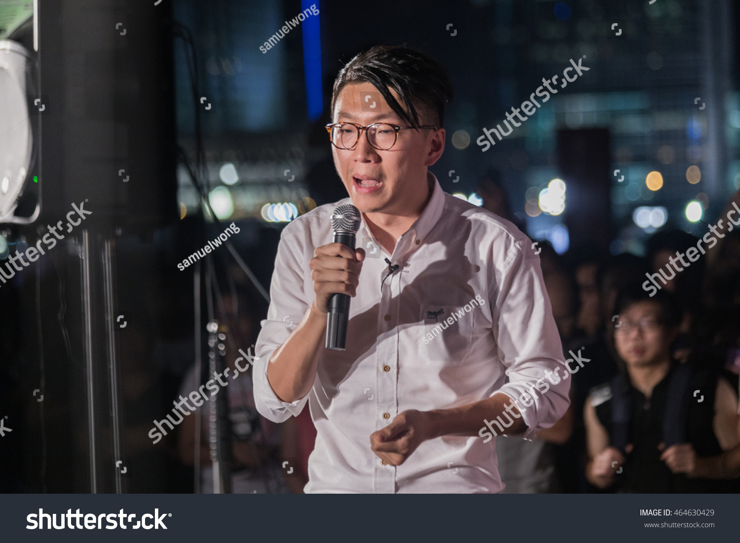 Edward Leung Tinkei Spokeperson Hong Kong Stock Photo Edit Now 464630429