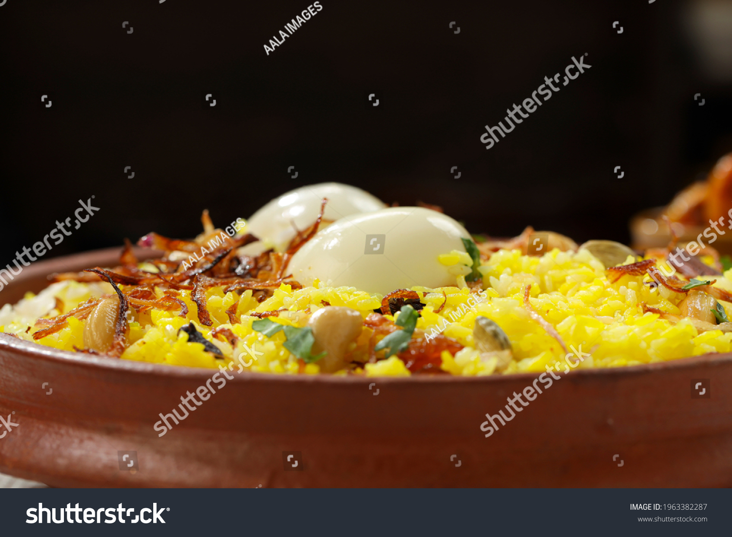 Egg Biryani Kerala Style Biriyani Made Stock Photo 1963382287