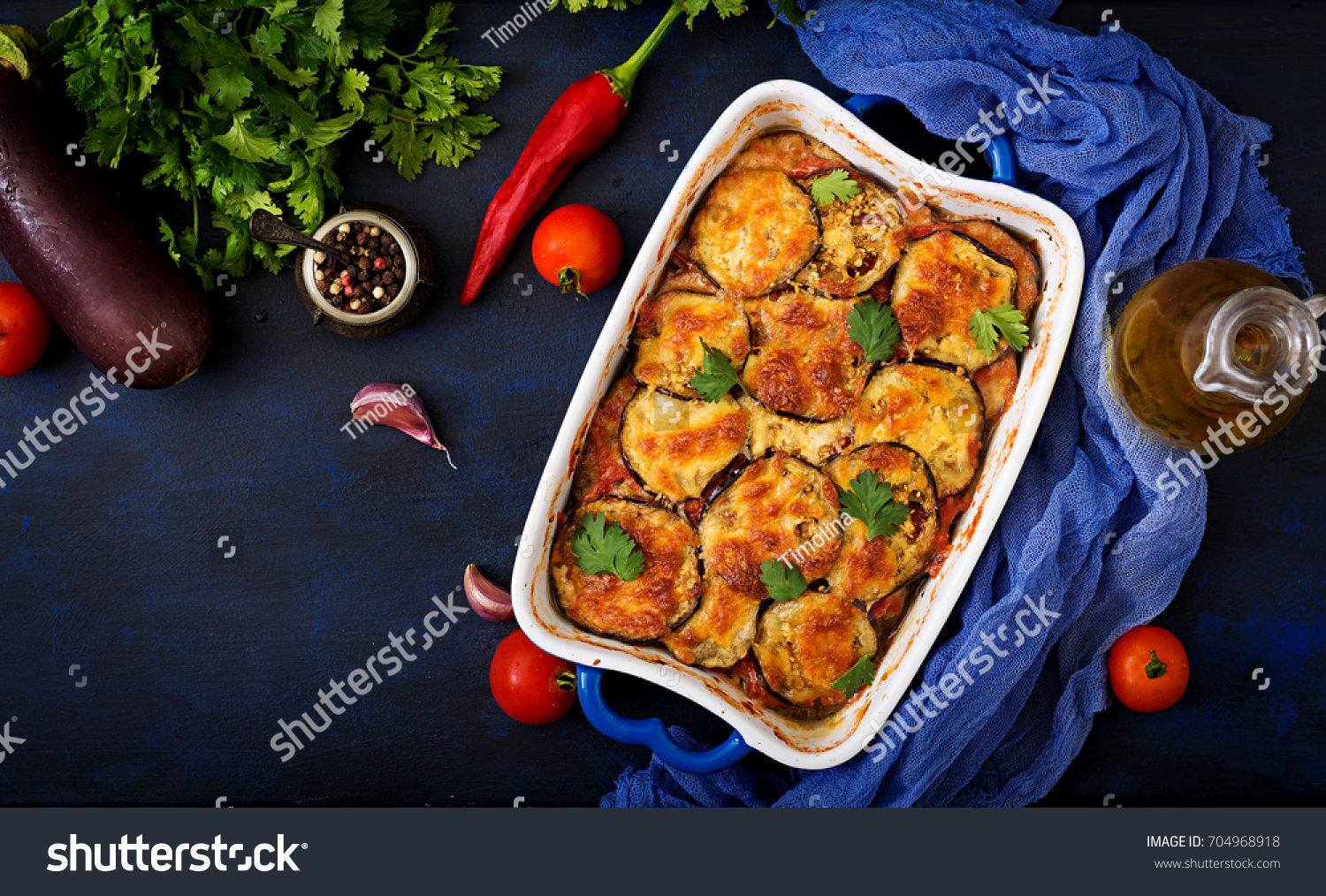 7,255 Eggplant Casserole Images, Stock Photos & Vectors | Shutterstock