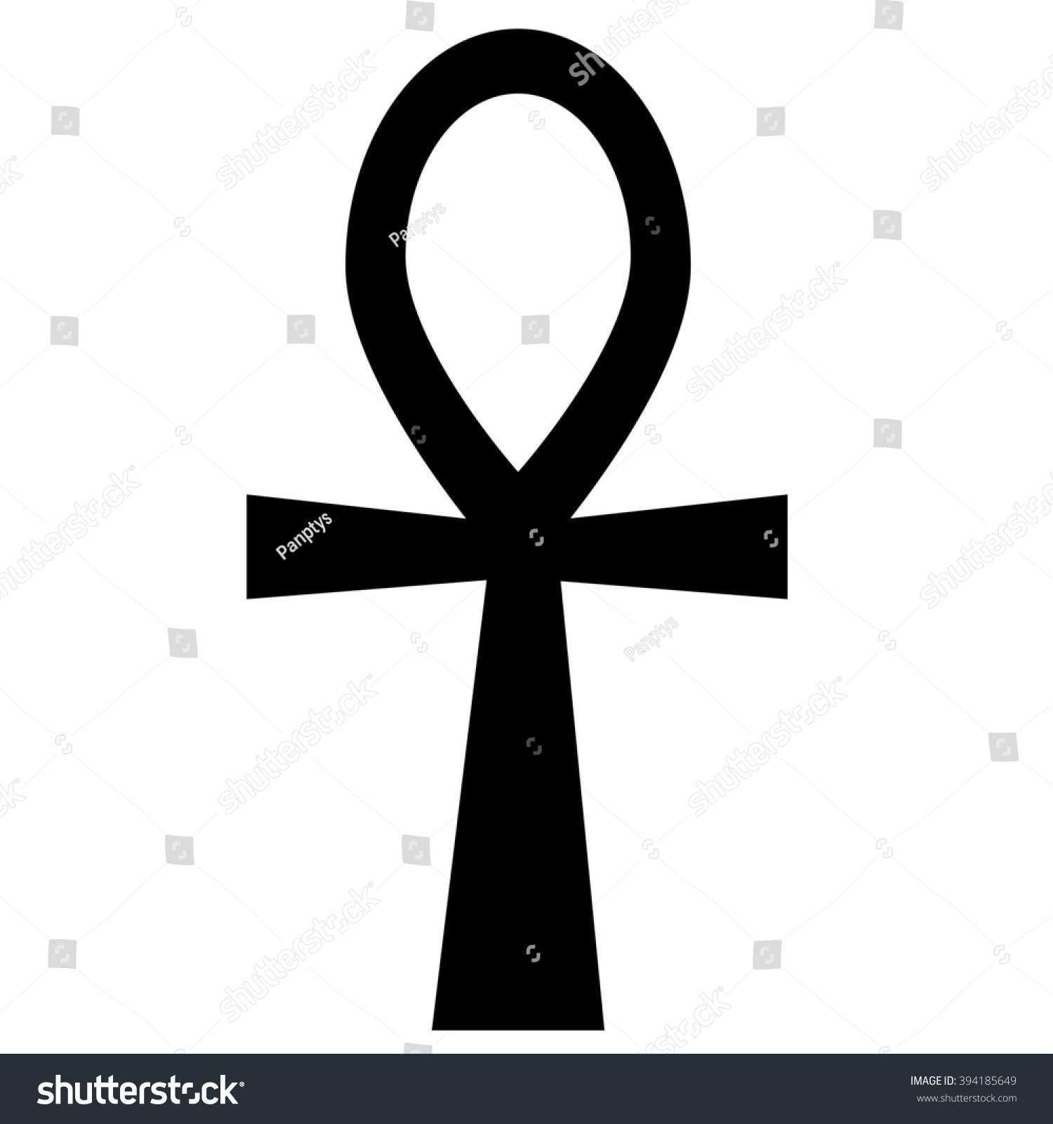 Egyptian Cross Icon Religious Symbol Illustration Stock Illustration ...