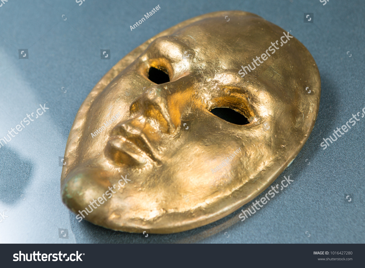 Egyptian Golden Mask Venetian Carnival Mask Stock Photo (Edit Now 