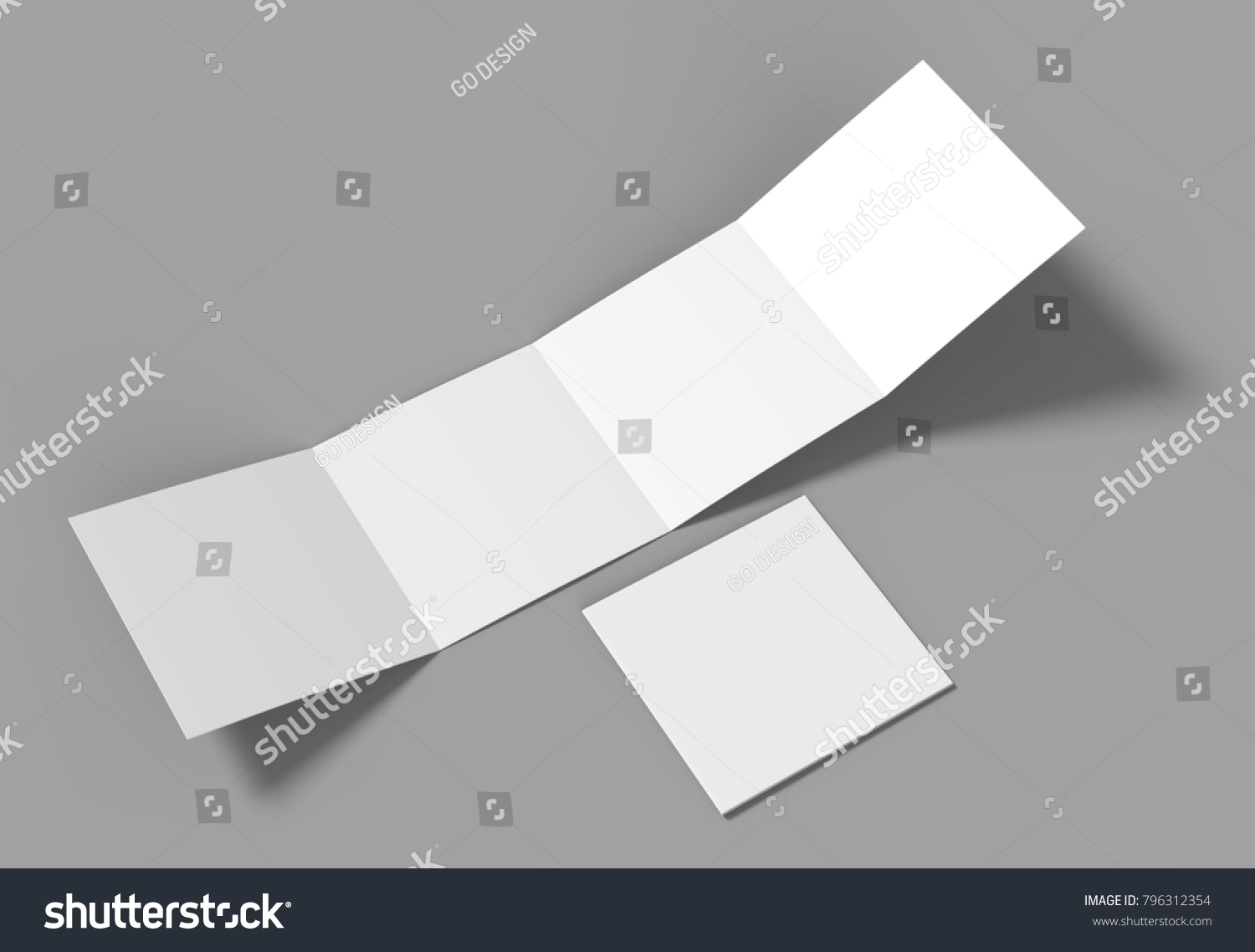 eight page double gate fold square stock illustration royalty free gate fold template