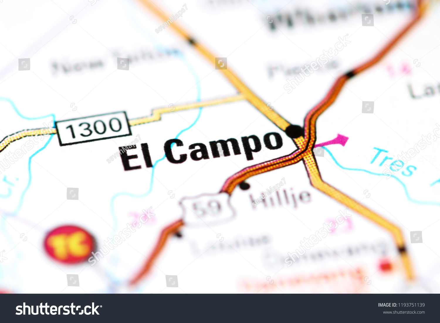 El Campo Texas Map El Campo Texas Usa On Map Stock Photo 1193751139 | Shutterstock