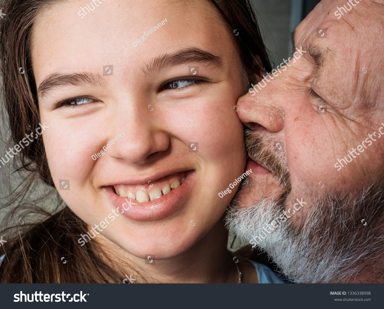 Grandpa And Teen Granddaughter