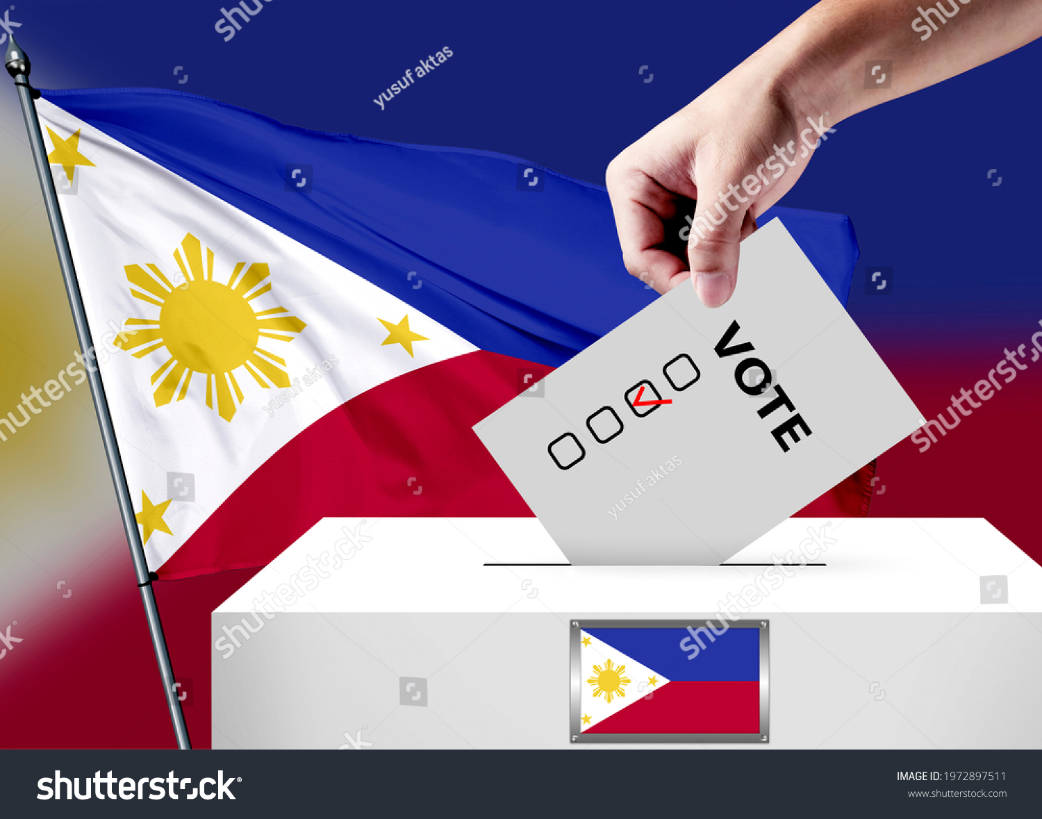 136 Election background in philippines Gambar, Foto Stok & Vektor