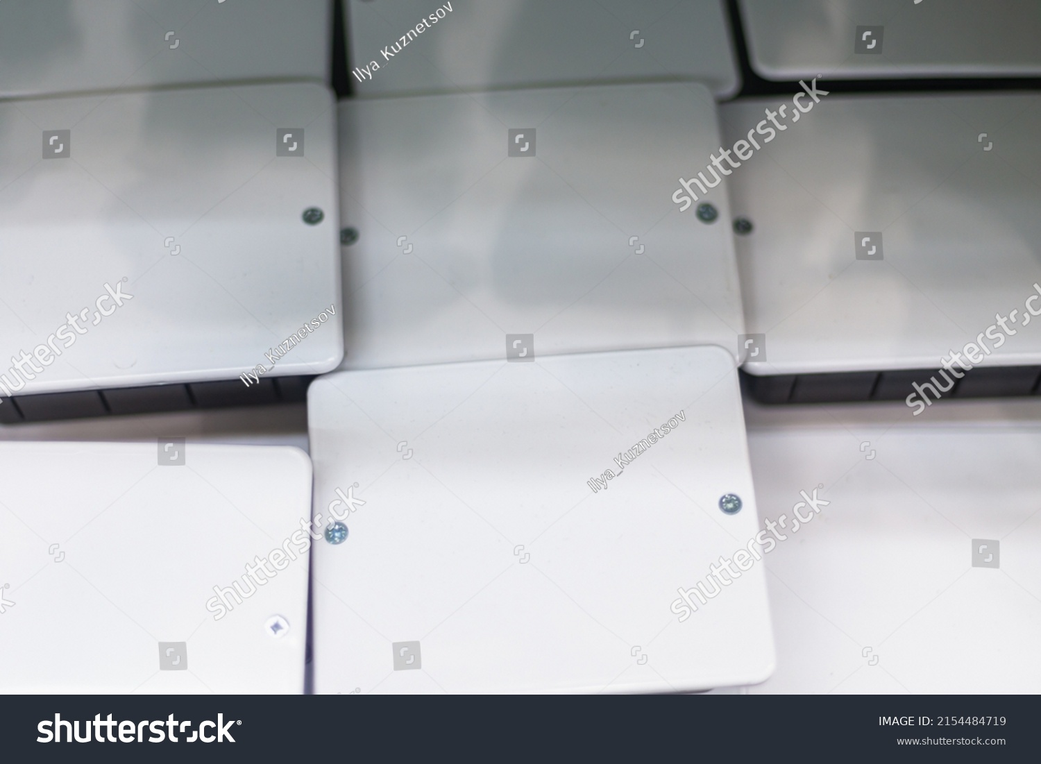 Electrical Boxes Wiring Electrical Wires New Stock Photo 2154484719