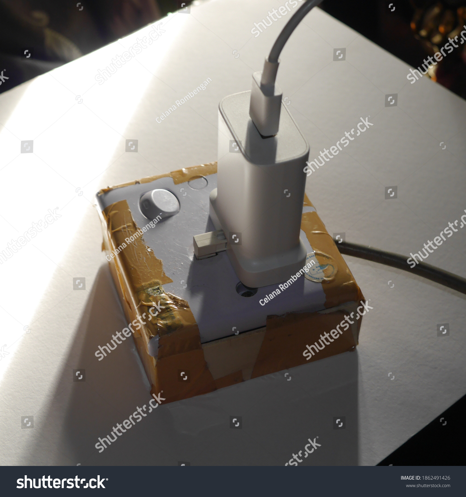 Electrical Socket Type G Charge Socket Stock Photo (Edit Now) 1862491426