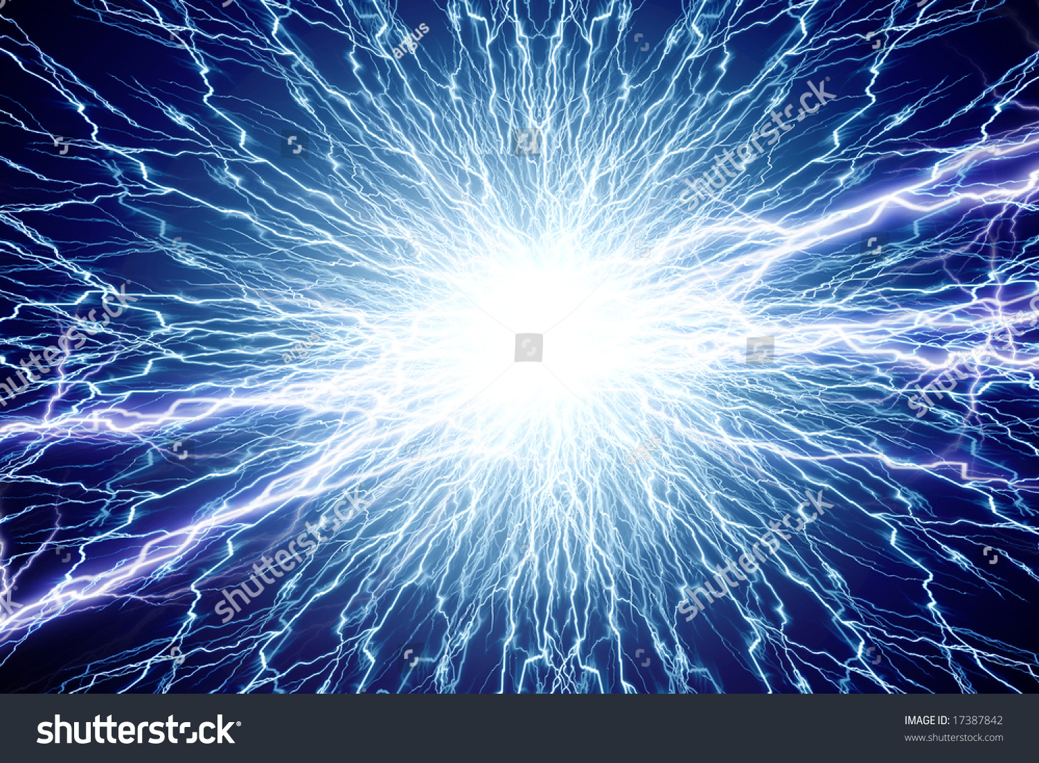 Electrical Sparks On Solid Black Background Stock Illustration 17387842 ...