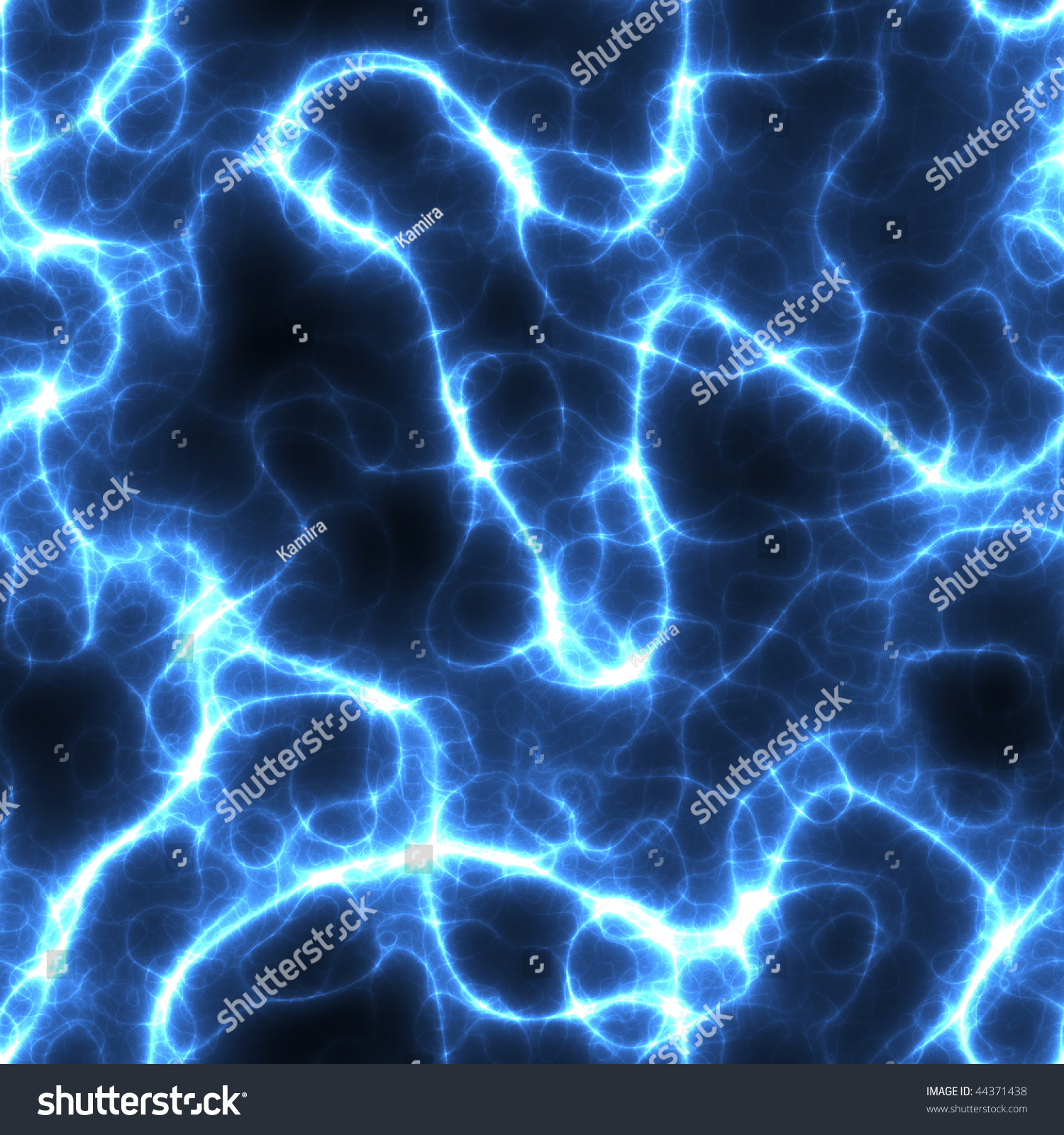 Electricity Fire Texture Blue Shades On Stock Illustration 44371438 ...