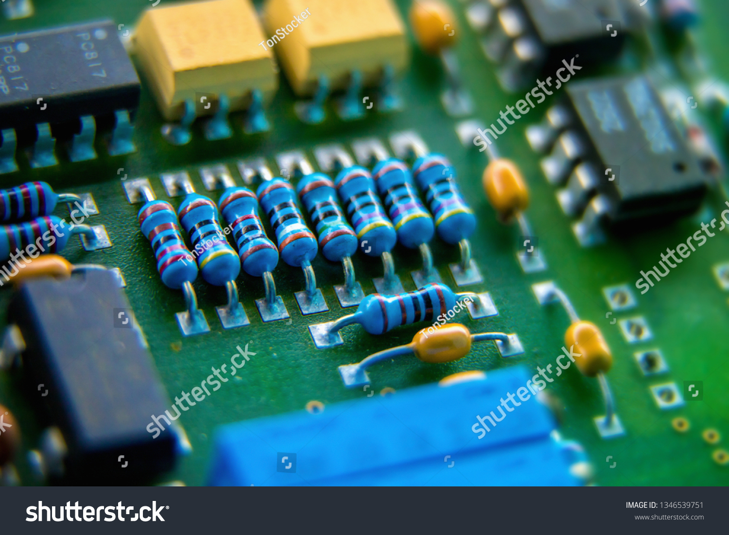 Electronic Circuit Board Resistor Used Wallpaper Stock Photo Edit Now