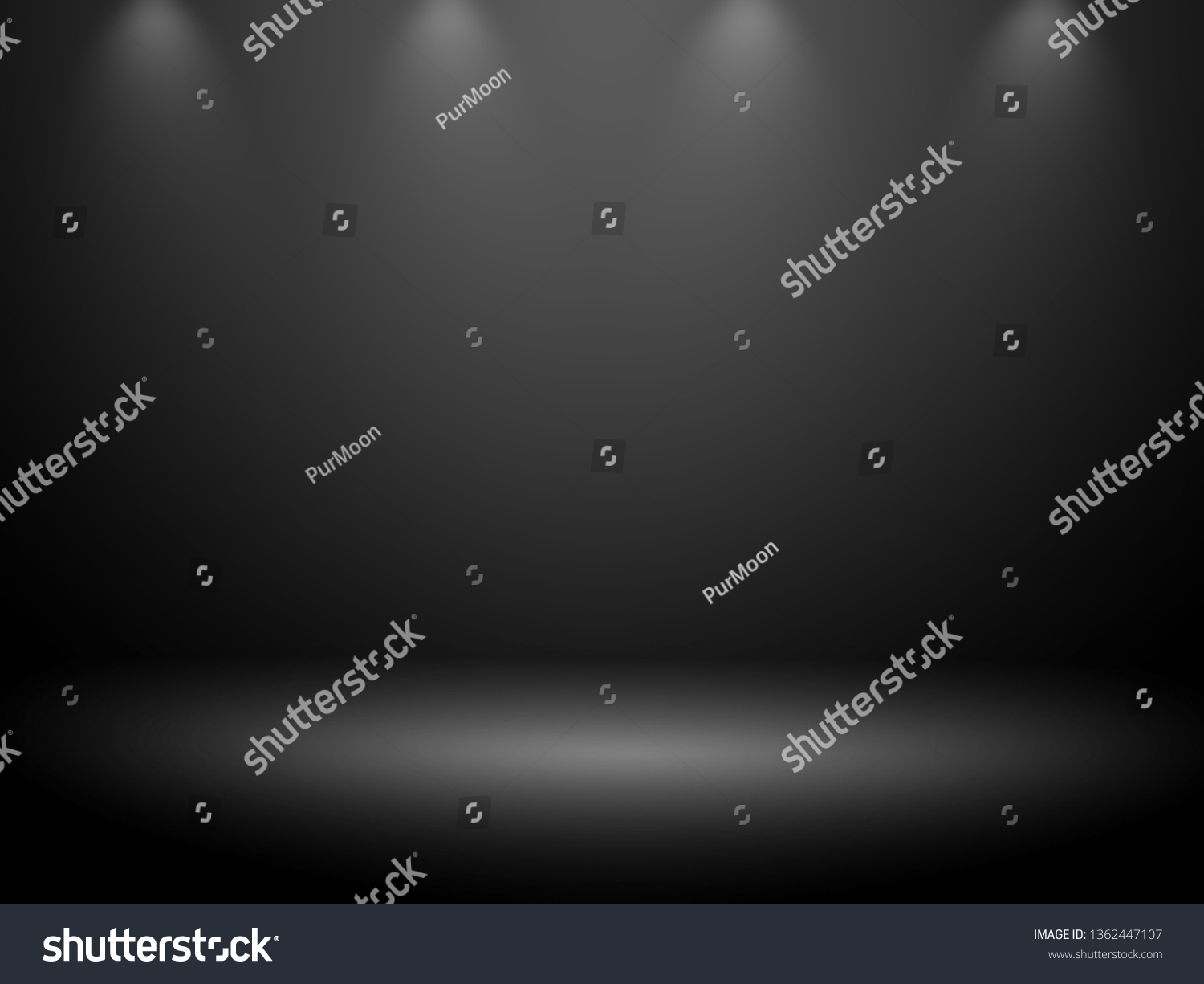 Elegant Beautiful Studio Background Gray Black Stock Illustration