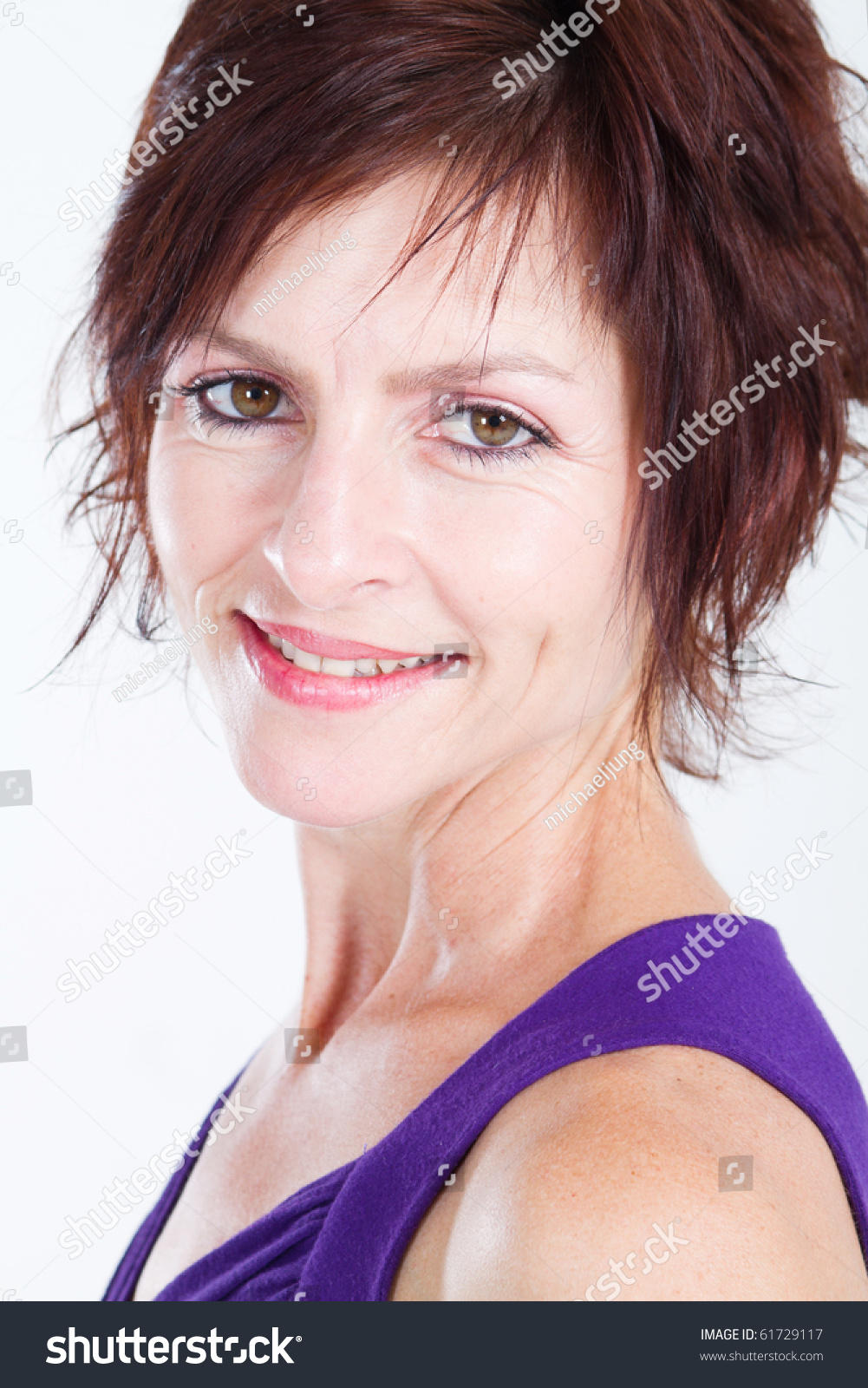 Elegant Middle Aged Woman Isolated On Stock Photo 61729117 - Shutterstock