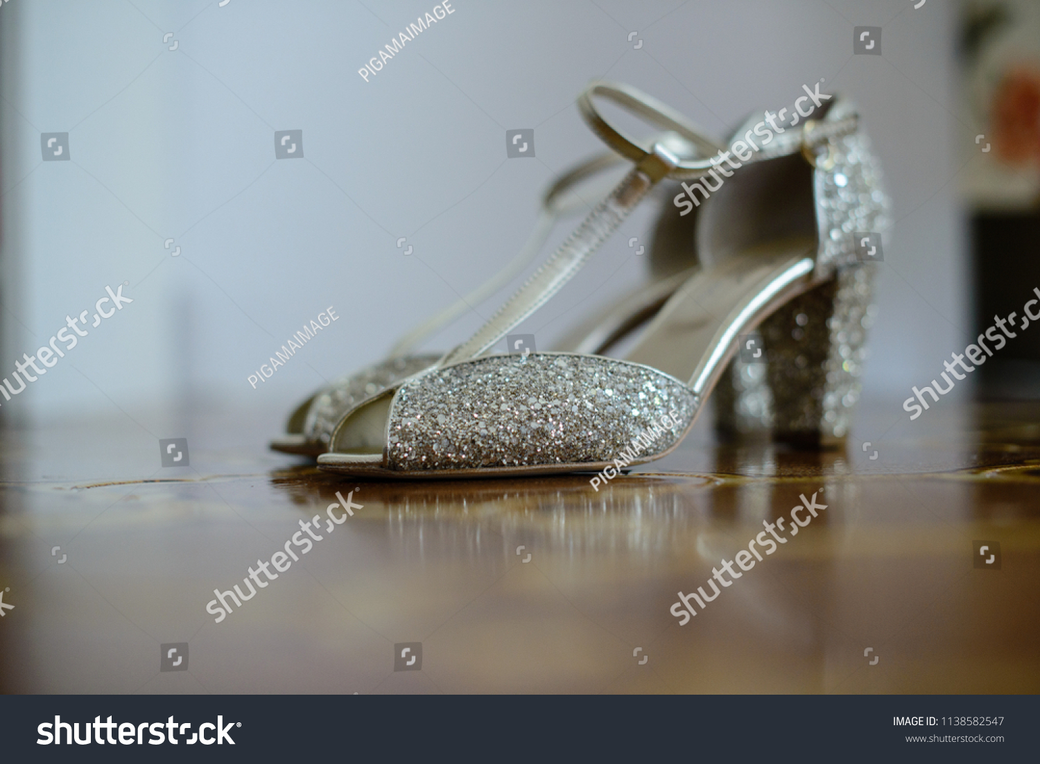 elegant silver shoes